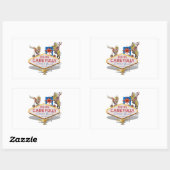 Verlassend Las Vegas (Begrüßungszeichen hinten von Rechteckiger Aufkleber (Blatt)