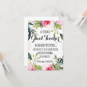 Verlassend LehrerInnen - Dankeschön Karte (Vorderseite/Rückseite Beispiel)