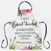 Verlassend LehrerInnen - Dankeschön Schürze (Vorderseite)