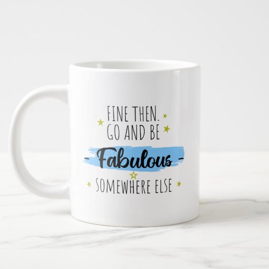 Verlassend lustige Kollegin, weg für Coworker Jumbo-Tasse (Links)