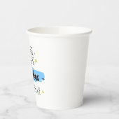 Verlassend lustige Kollegin, weg für Coworker Pappbecher (Links)