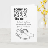 verlassend lustiger Mitarbeiter Karte (Gelbe Blume)