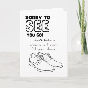 verlassend lustiger Mitarbeiter Karte