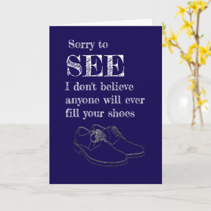 verlassend lustiger Mitarbeiter Karte