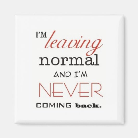 Verlassend normales Magnet (Vorne)