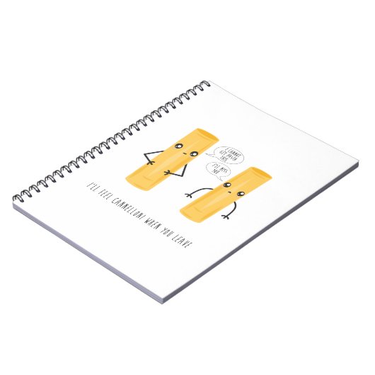 Verlassend oder neue Stelle Notizblock (Linke Seite)