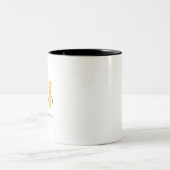 Verlassend oder neue Stelle Zweifarbige Tasse (Mittel)