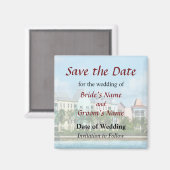 Verlassend Paradiesinsel Save the Date Magnet (Vorderseite/Rückseite)