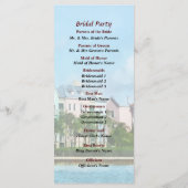 Verlassend Paradise Island Hochzeitsprogramm Programm (Rückseite)