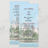 Verlassend Paradise Island Hochzeitsprogramm Programm (Vorne/Hinten)