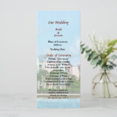 Verlassend Paradise Island Hochzeitsprogramm Programm (Stehend Vorderseite)