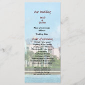 Verlassend Paradise Island Hochzeitsprogramm Programm (Vorderseite)