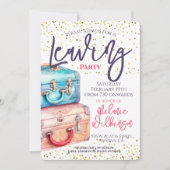 Verlassend Party-Kofferraumreise Einladung (Vorderseite)