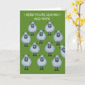 Verlassend Schafherde Karte (Gelbe Blume)