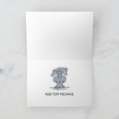 Verlassend Tierkarikatur Karte (Innenseite)