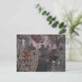 Verlassene Collage Postkarte (Stehend Vorderseite)