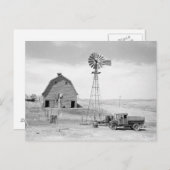 Verlassene Farm, 1936 Postkarte (Vorne/Hinten)