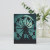Verlassene Ferris-Riesenrad Postkarte (Stehend Vorderseite)
