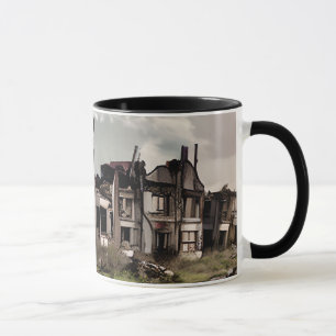 Verlassene Gebäude Postapokalypse Zerstörung Tasse