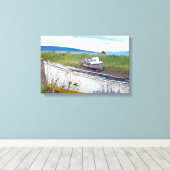 verlassene Holzschiffe in Alaska Leinwanddruck (Insitu (Holzboden))