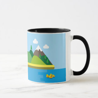 Verlassene Inselmuster-Tasse Tasse