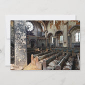 Verlassene Kirche Feiertagskarte (Vorderseite)