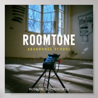 Verlassene Schulzimmer-Ton-Albumcover Poster