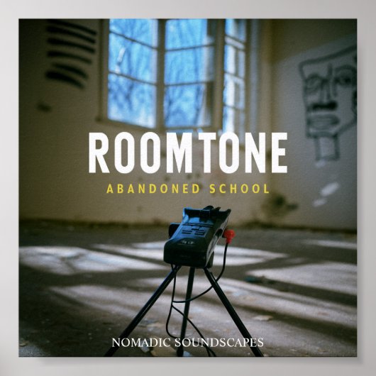 Verlassene Schulzimmer-Ton-Albumcover Poster (Vorne)