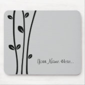 Verlassene schwarze Zweige Mousepad (Vorne)