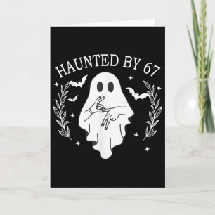 Verlassene Sechs Sieben 6 7 Meme 67 Skelett Hand H Karte