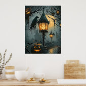 Verlassene Senke – Halloween Nacht Poster (Küche)