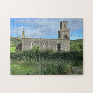 Verlassene St Colmac Kirche Isle of Bute Schottlan Puzzle
