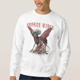 Verlassene: Surreal Gothic Broken Wings Sweatshirt