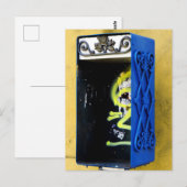 Verlassene Telefonzelle Postkarte (Vorne/Hinten)