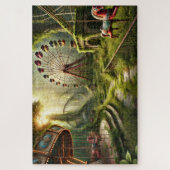 Verlassene Themenpark-Karussell & Ferris-Rad Puzzle (Vertikal)