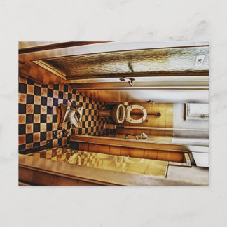 verlassene Toilette Postkarte