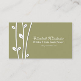 Verlassene weiße Zweige Visitenkarte