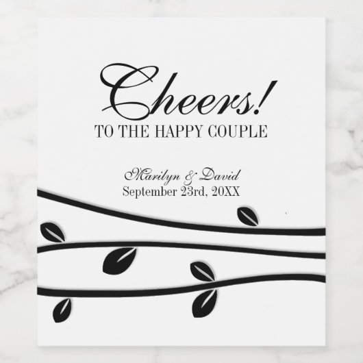 Verlassene Zweige Weinetikett (Einzelnes Label)