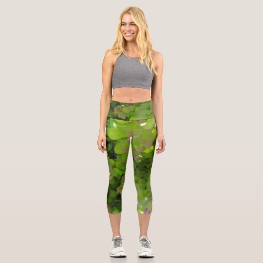 "Verlassener Abgrund" Capri Leggings (Vorderseite)