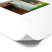 Verlassener Fleischmarkt Poster Druck (Ecke)