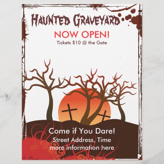 Verlassener Friedhof Flyer (Vorne)