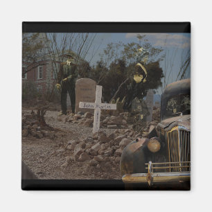 Verlassener Friedhof in Tombstone Magnet