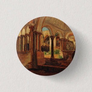 Verlassener Klosterhof Button