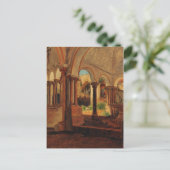 Verlassener Klosterhof Postkarte (Stehend Vorderseite)