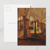 Verlassener Klosterhof Postkarte (Vorne/Hinten)