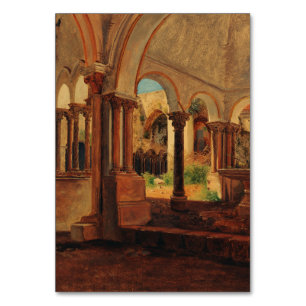 Verlassener Klosterhof Tischnummer