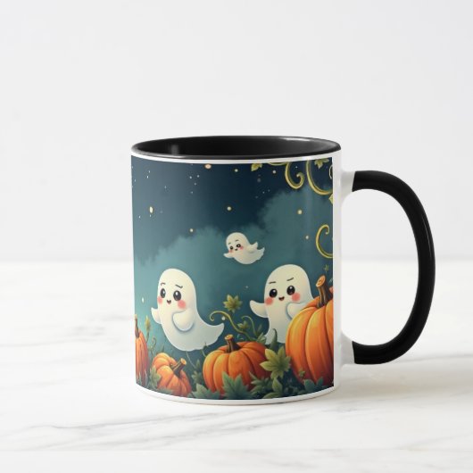 Verlassener Kürbisfeld Tasse (Rechts)