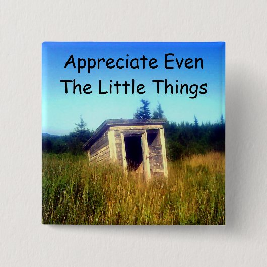 Verlassener Nebengebäude-Knopf Button (Vorderseite)