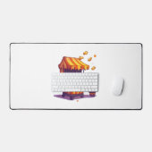 Verlassener Popcorn Stand Schreibtischunterlage (Tastatur & Maus)