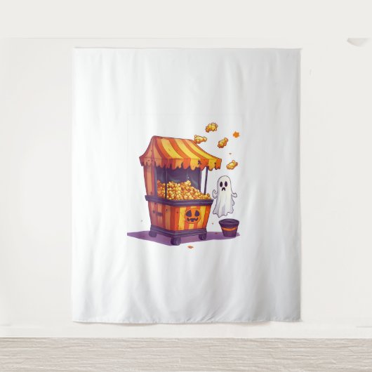 Verlassener Popcornstand Wandteppich (Vorderseite)